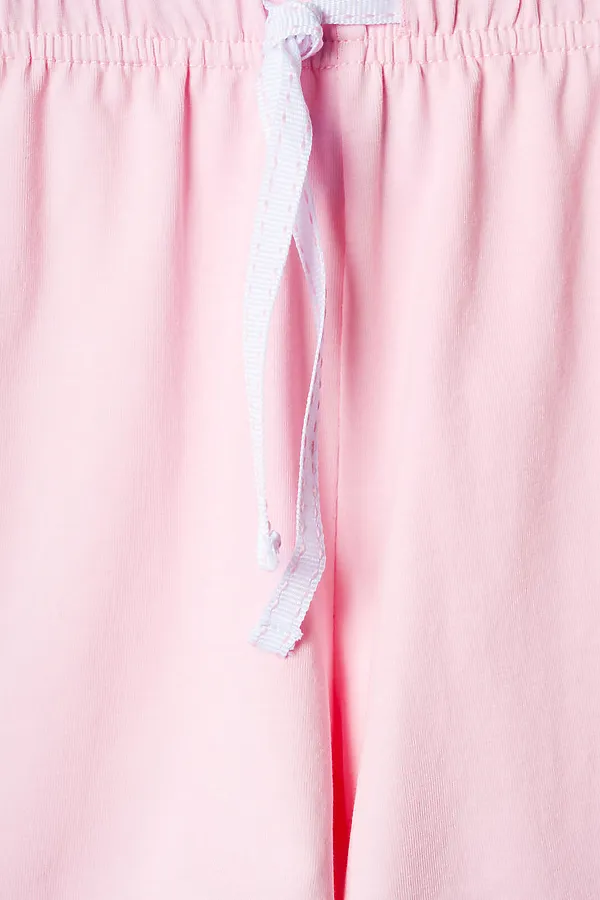 Комплект трикотажный для девочек: фуфайка (футболка), шорты PLAYTODAY, белый,светло-розовый - фото 2