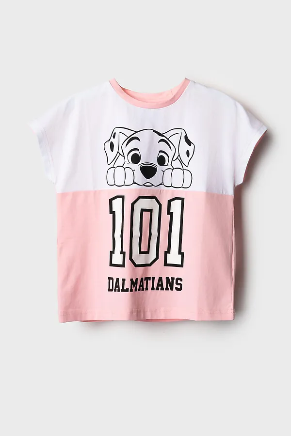 Фуфайка трикотажная для девочек (футболка) PLAYTODAY, белый,светло-розовый - фото 2