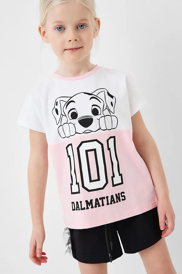 Шорты трикотажные для девочек, 2 шт в комплекте PLAYTODAY, черный,светло-розовый - фото 2