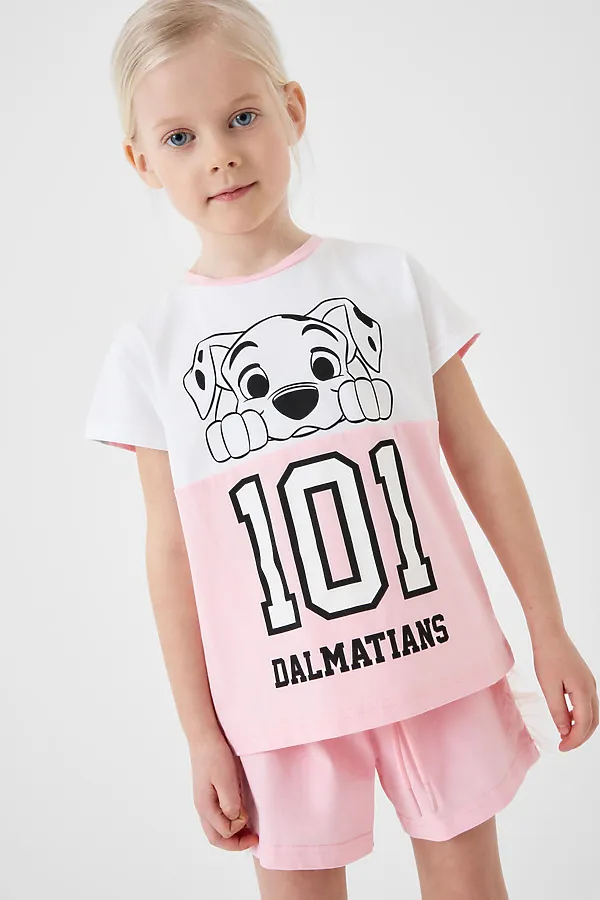 Шорты трикотажные для девочек, 2 шт в комплекте PLAYTODAY, черный,светло-розовый - фото 2