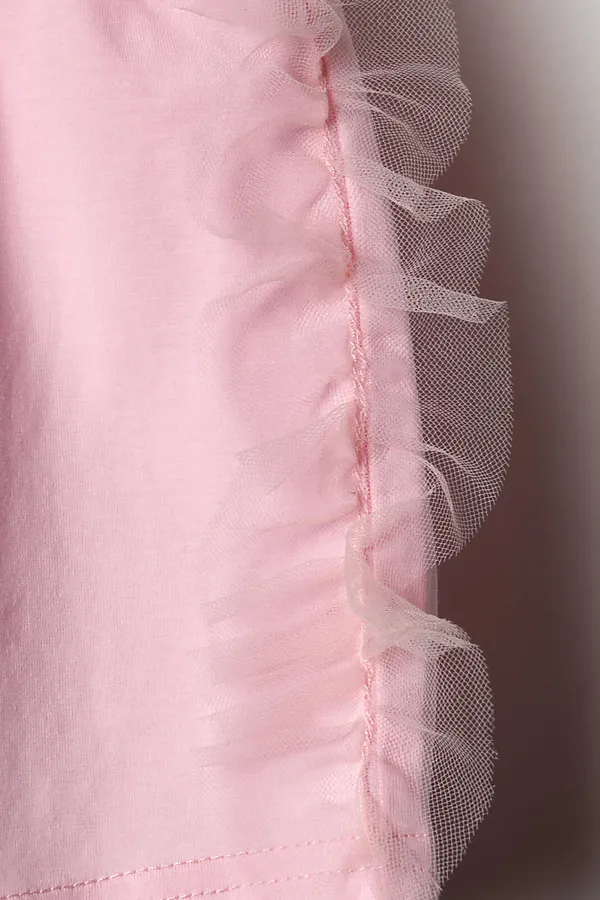 Шорты трикотажные для девочек, 2 шт в комплекте PLAYTODAY, черный,светло-розовый - фото 2