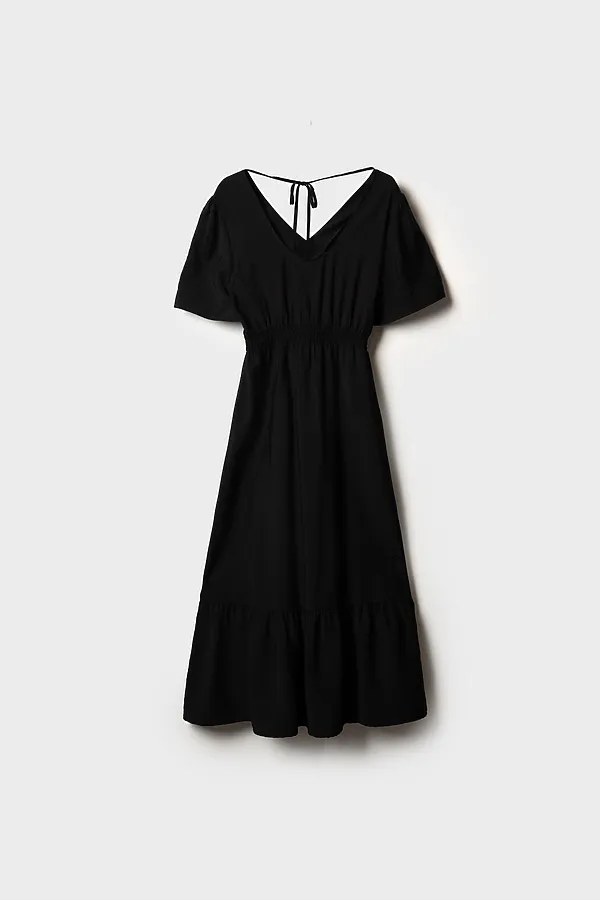 Платье текстильное для женщин PLAYTODAY, черный - фото 2