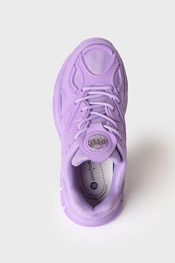Полуботинки для девочек PLAYTODAY, сиреневый - фото 2