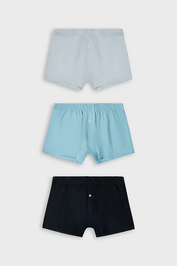 Трусы мужские (3шт) MARK FORMELLE, полынь +лунный луч +черный - фото 2