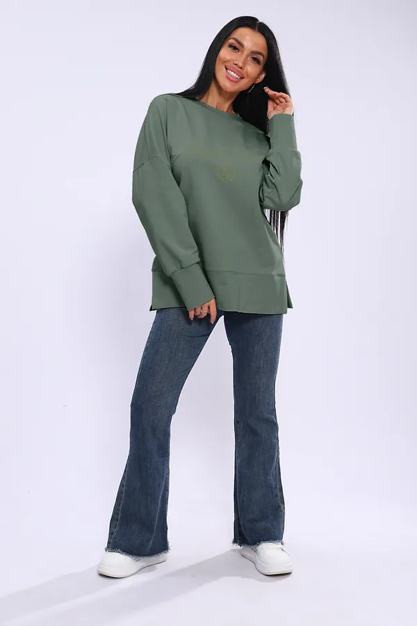 Лонгслив ЛЖ-013 НАТАЛИ, хаки - фото 2