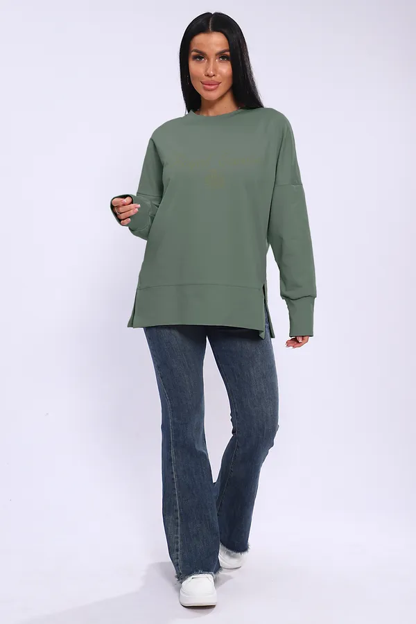 Лонгслив ЛЖ-013 НАТАЛИ, хаки - фото 2