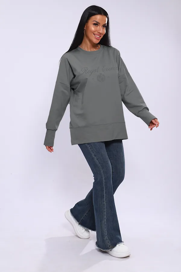 Лонгслив ЛЖ-013 НАТАЛИ, серый - фото 2