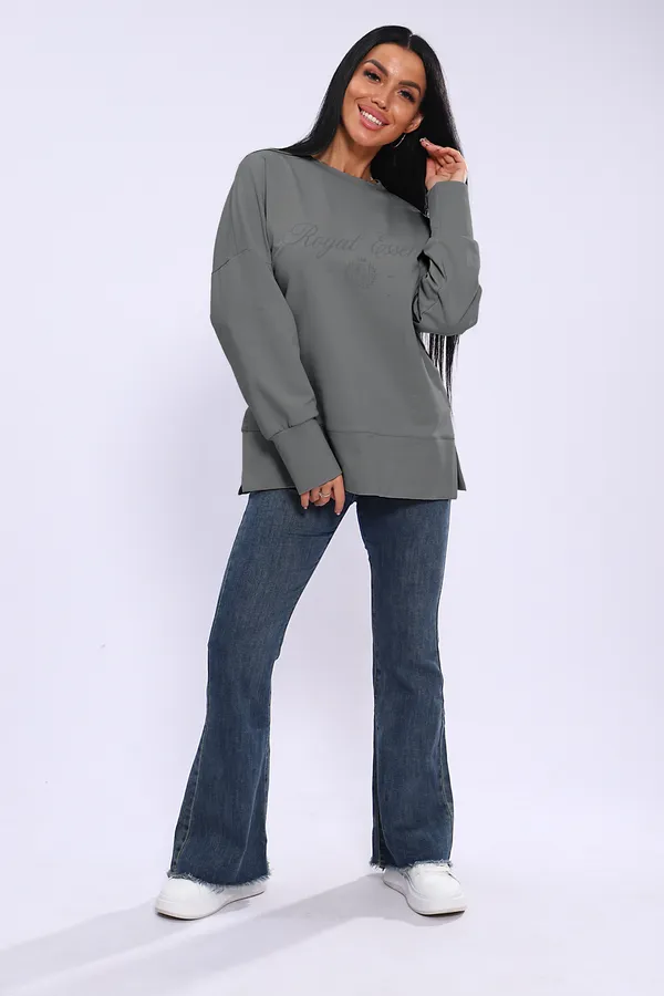 Лонгслив ЛЖ-013 НАТАЛИ, серый - фото 2