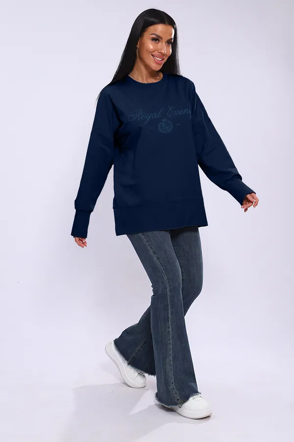 Лонгслив ЛЖ-013 НАТАЛИ, темно-синий - фото 2