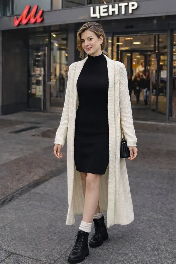 Платье Лапша НАТАЛИ, черный - фото 2