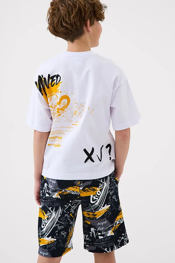 Шорты трикотажные для мальчиков PLAYTODAY, разноцветный - фото 2