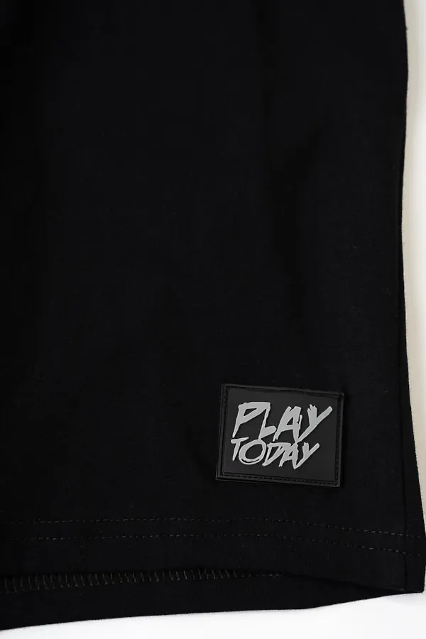 Комплект трикотажный для мальчиков: фуфайка (футболка), шорты PLAYTODAY, разноцветный - фото 2