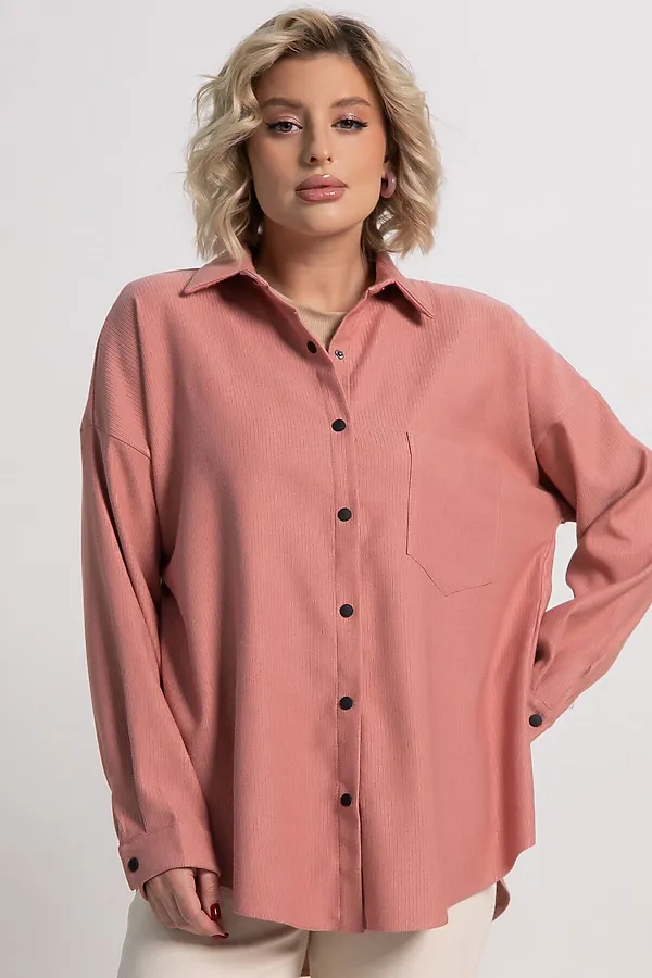 Рубашка Загадочная девушка LADY TAIGA, пыльная роза - фото 2