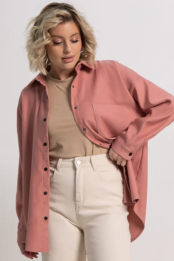 Рубашка Загадочная девушка LADY TAIGA, пыльная роза - фото 2