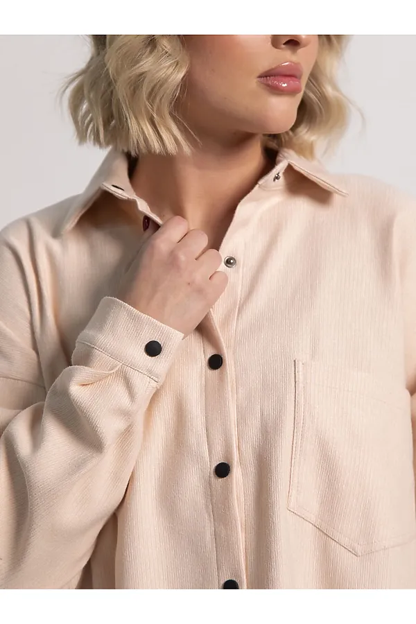 Рубашка Загадочная девушка LADY TAIGA, бежевая - фото 2