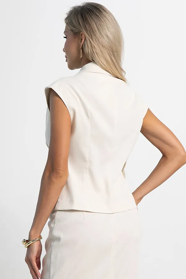 Жилет Анабель LADY TAIGA, молочный - фото 2