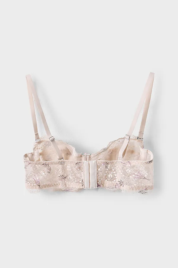 Бюстгальтер женский MARK FORMELLE, цветы лаванды на жемчужном - фото 2