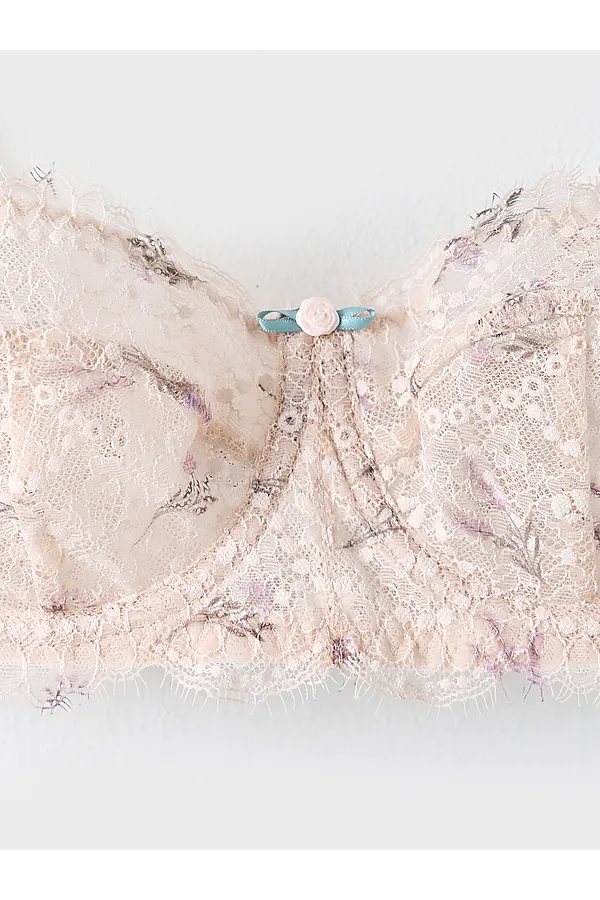 Бюстгальтер женский MARK FORMELLE, цветы лаванды на жемчужном - фото 2