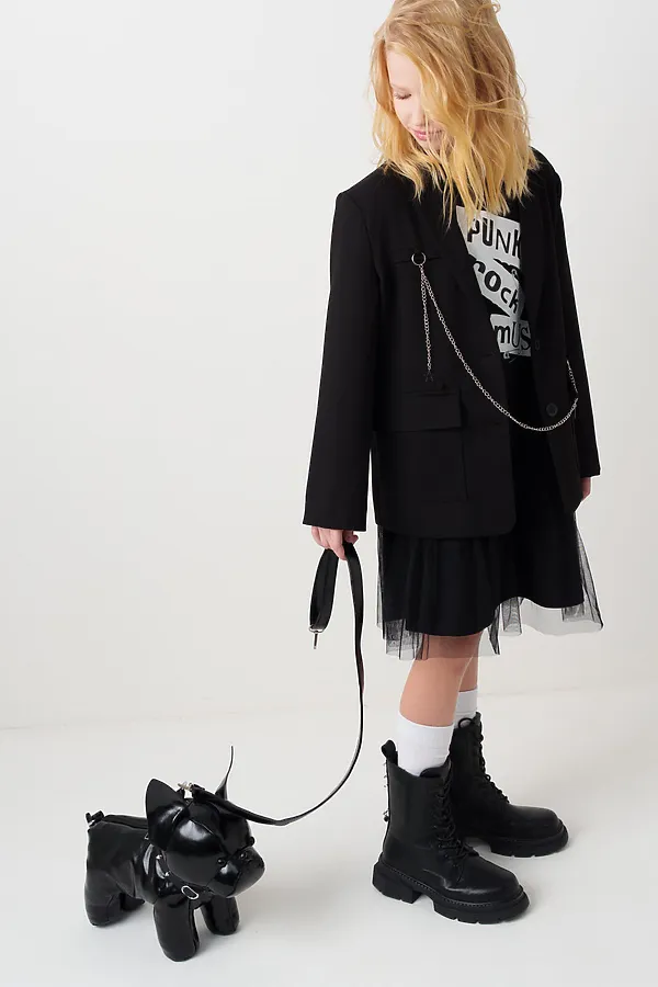 Сумка для девочек PLAYTODAY, черный - фото 2