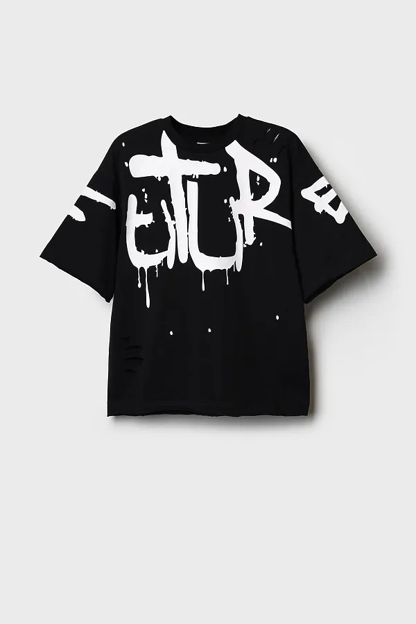 Фуфайка трикотажная для мальчиков (футболка) PLAYTODAY, черный - фото 2