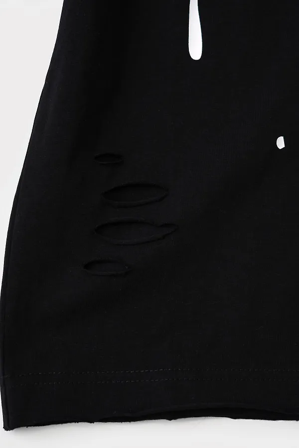 Фуфайка трикотажная для мальчиков (футболка) PLAYTODAY, черный - фото 2