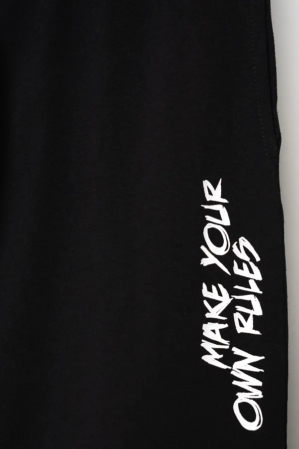 Комплект трикотажный для мальчиков: фуфайка (футболка), брюки PLAYTODAY, белый,черный - фото 2