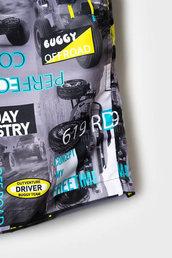 Шорты текстильные плавательные для мальчиков, средней длины PLAYTODAY, разноцветный - фото 2