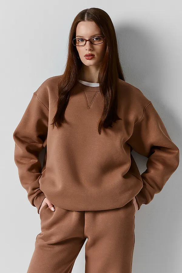 Комплект женский (джемпер, джоггеры) MARK FORMELLE, фраппучино - фото 2