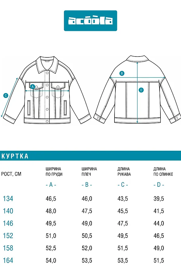 Куртка джинсовая ACOOLA, черный - фото 2
