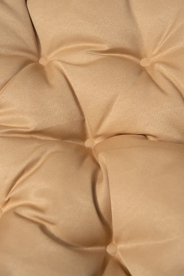 Подушка декоративная круглая на кресло 60 см, Грета(20%хл, 80%п/э), файбер, пакет с пл ручкой, ВО НАТАЛИ, бежевый - фото 2