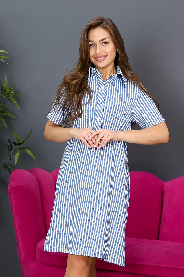 Платье ПЛ-01 НАТАЛИ, голубой - фото 2