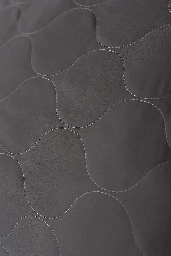 Подушка стеганая файбер м/ф 550гр(пакет)(Н) НАТАЛИ, темно серый - фото 2