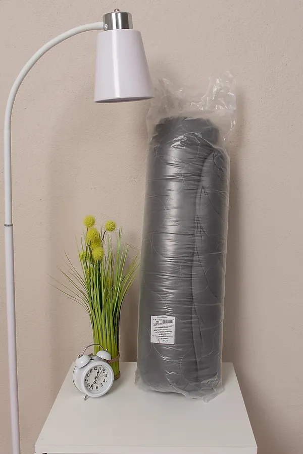 Подушка стеганая файбер м/ф 550гр(пакет)(Н) НАТАЛИ, темно серый - фото 2