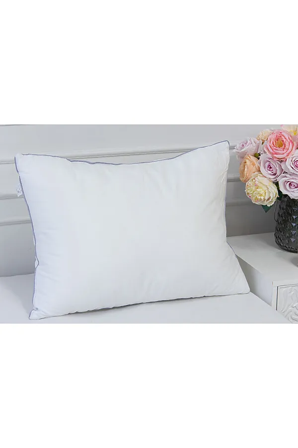 Подушка "Лебяжий пух" поплин, 600гр пакет, скрутка(Н) НАТАЛИ, белый - фото 2