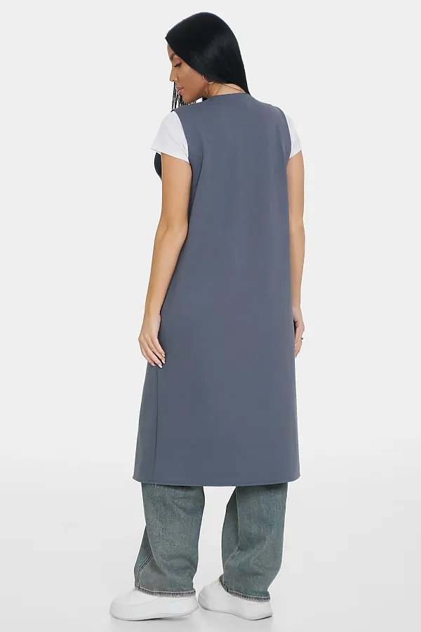 Жилет Стиль НАТАЛИ, серый - фото 2