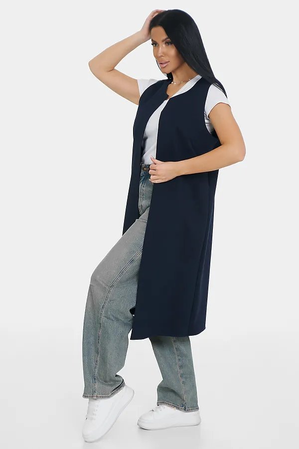 Жилет Стиль НАТАЛИ, индиго - фото 2