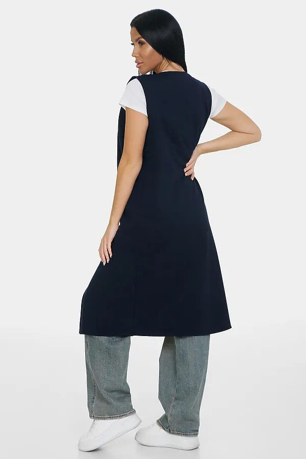 Жилет Стиль НАТАЛИ, индиго - фото 2