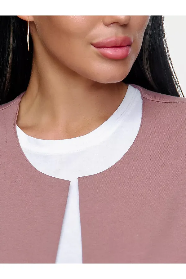 Жилет Стиль НАТАЛИ, какао - фото 2