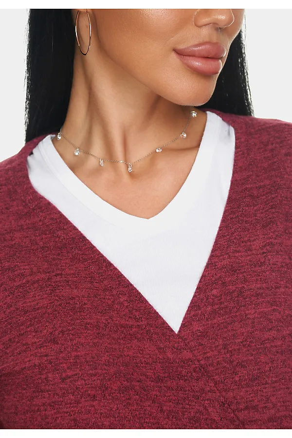 Джемпер Эмма НАТАЛИ, бордовый - фото 2