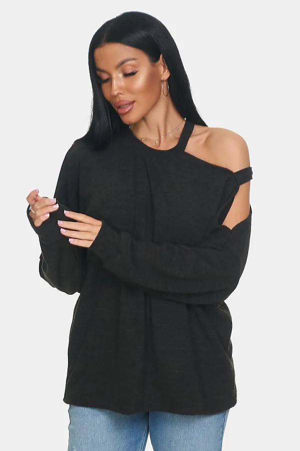 Джемпер Пэрис НАТАЛИ, черный - фото 2