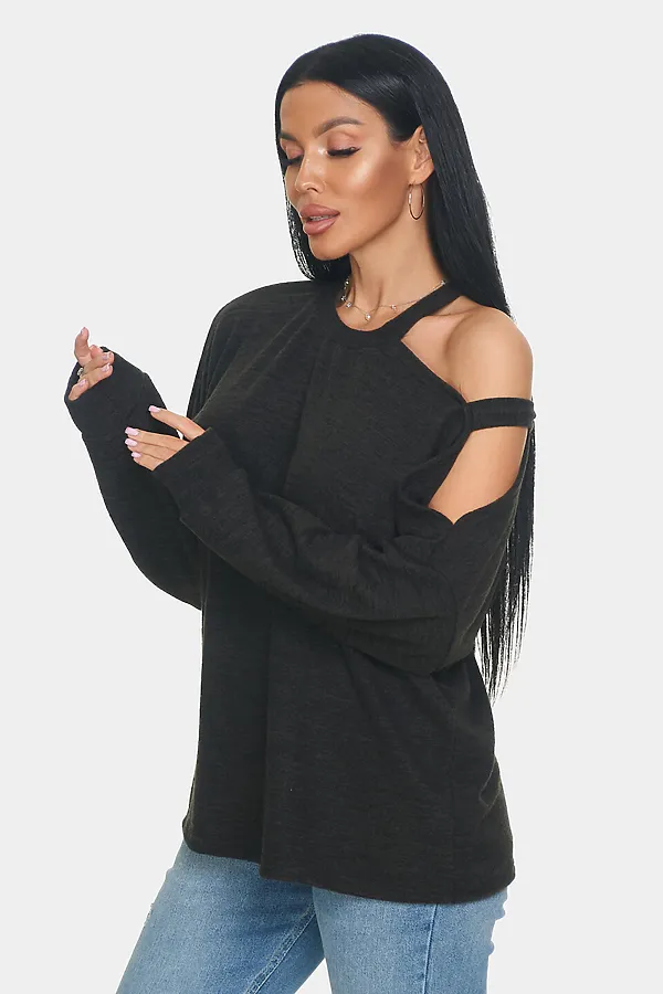 Джемпер Пэрис НАТАЛИ, черный - фото 2