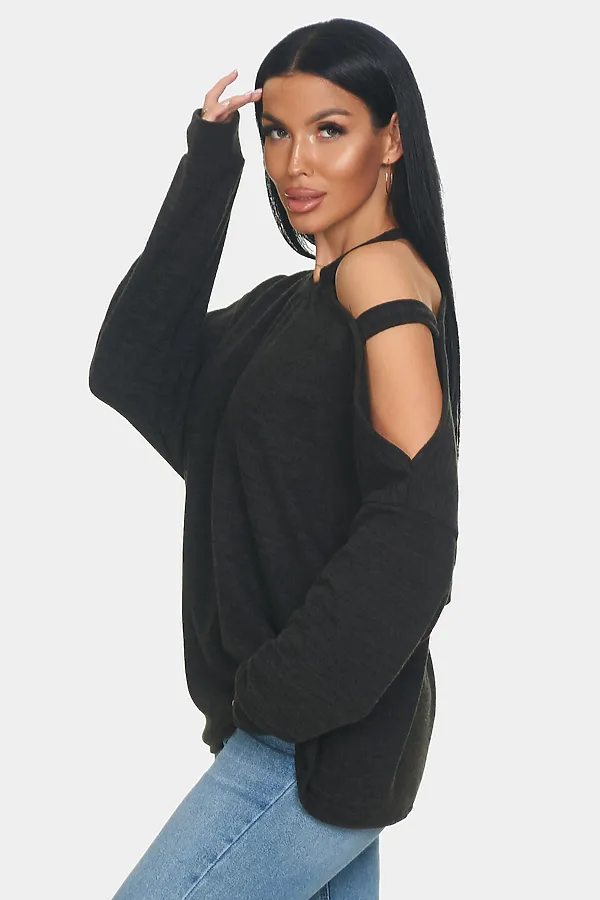 Джемпер Пэрис НАТАЛИ, черный - фото 2