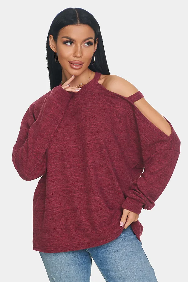 Джемпер Пэрис НАТАЛИ, бордовый - фото 2