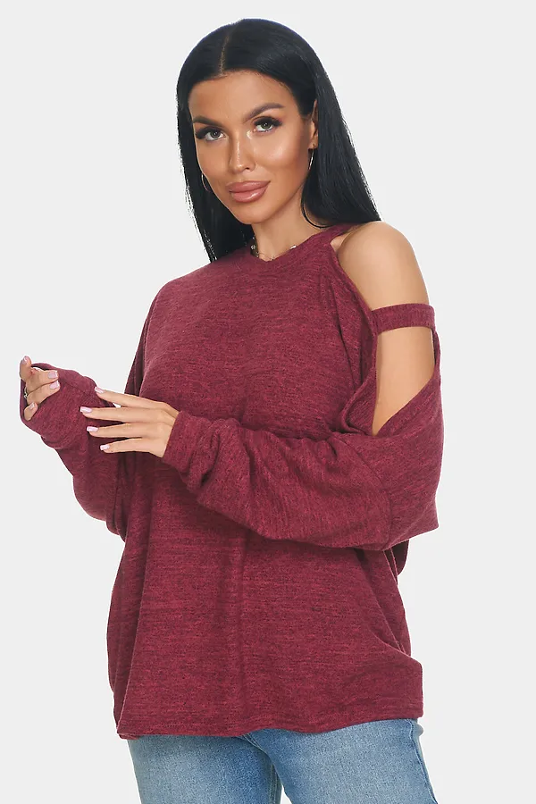 Джемпер Пэрис НАТАЛИ, бордовый - фото 2