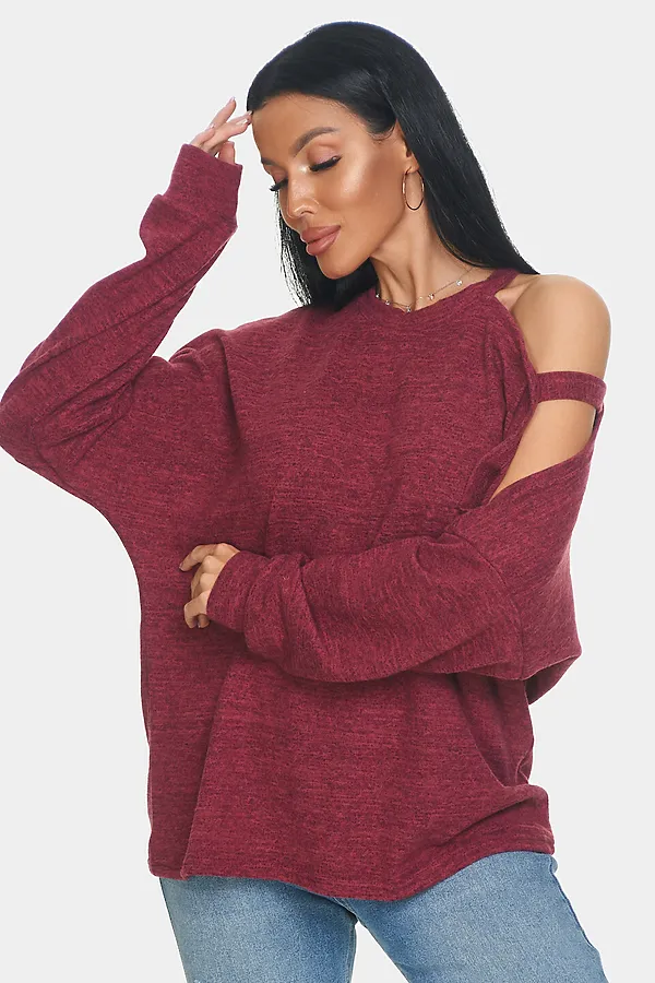 Джемпер Пэрис НАТАЛИ, бордовый - фото 2