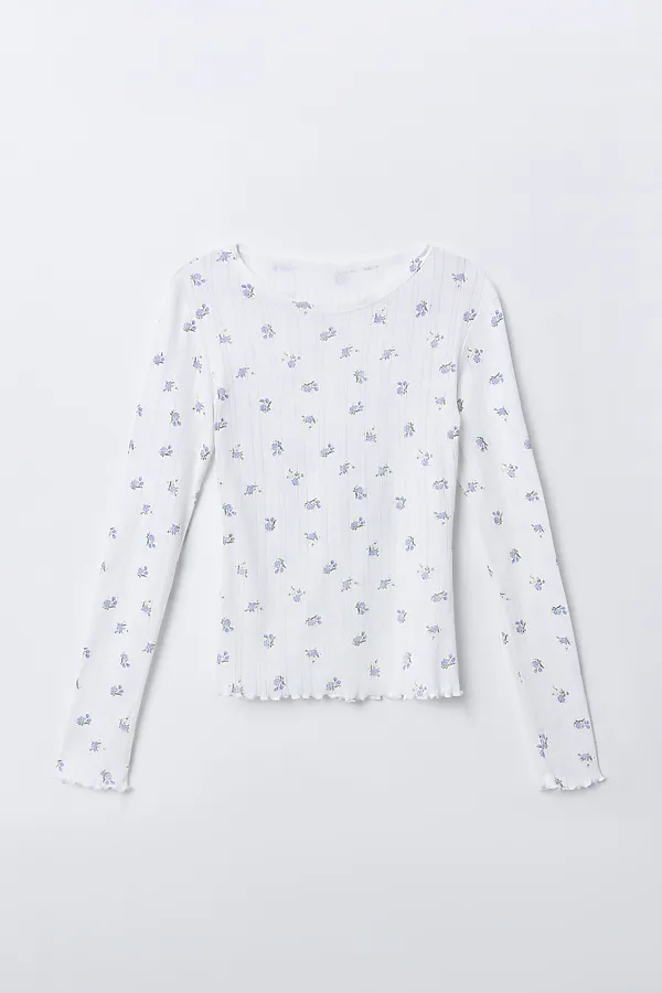 Комплект женский (джемпер, шорты) MARK FORMELLE, цветы на белом1 - фото 2