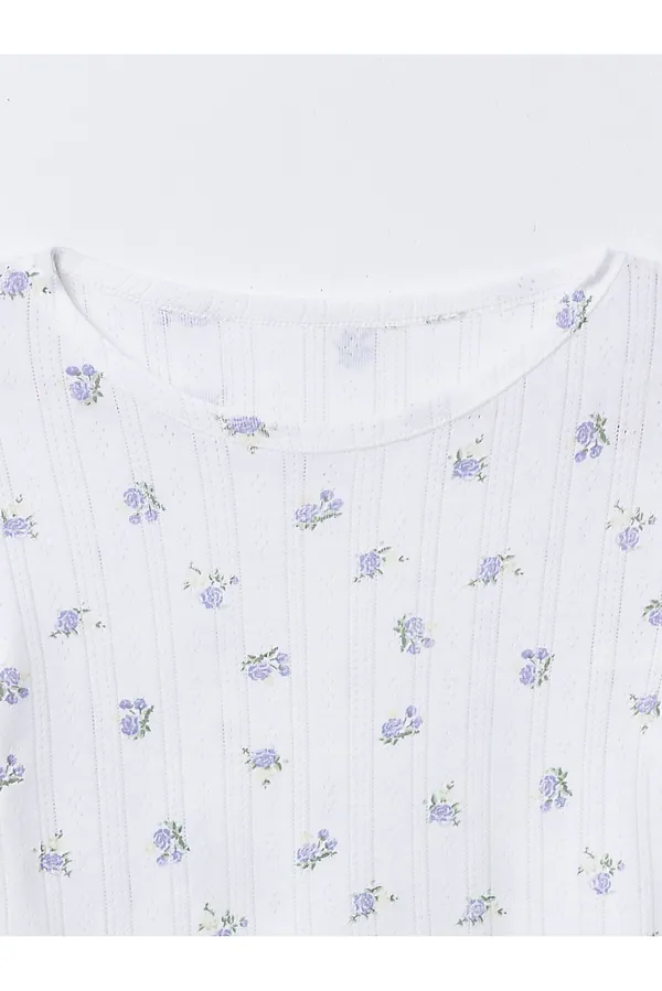 Комплект женский (джемпер, шорты) MARK FORMELLE, цветы на белом1 - фото 2