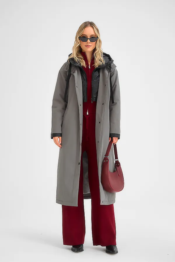  Плащ утепленный HOOPS, хаки - фото 2