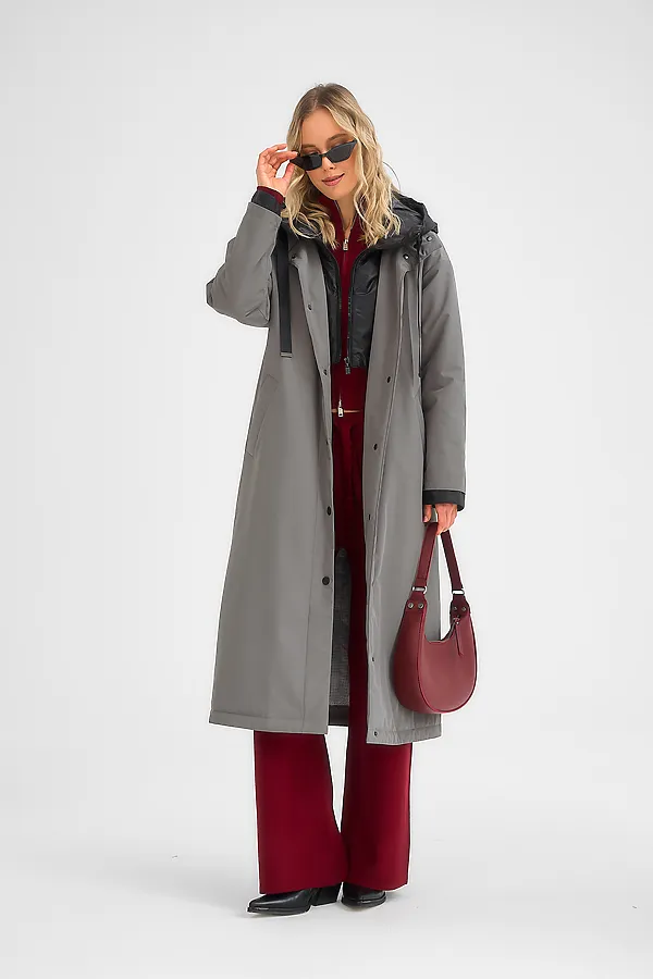  Плащ утепленный HOOPS, хаки - фото 2