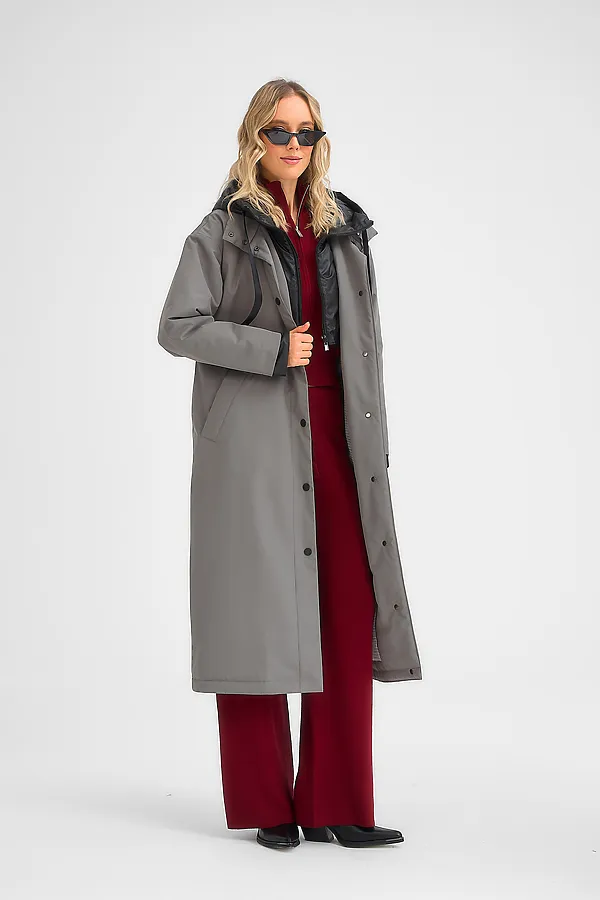  Плащ утепленный HOOPS, хаки - фото 2